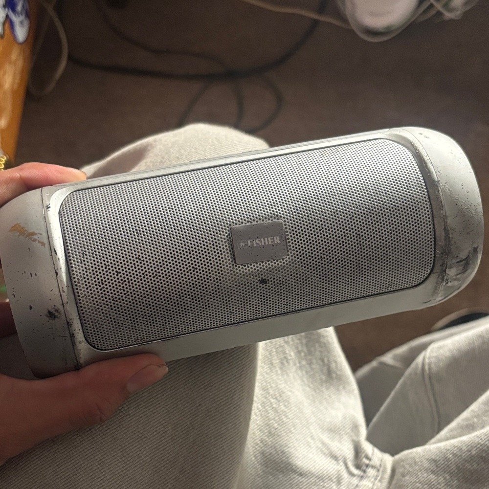 Fisher Gray Bluetooth Portable Speaker